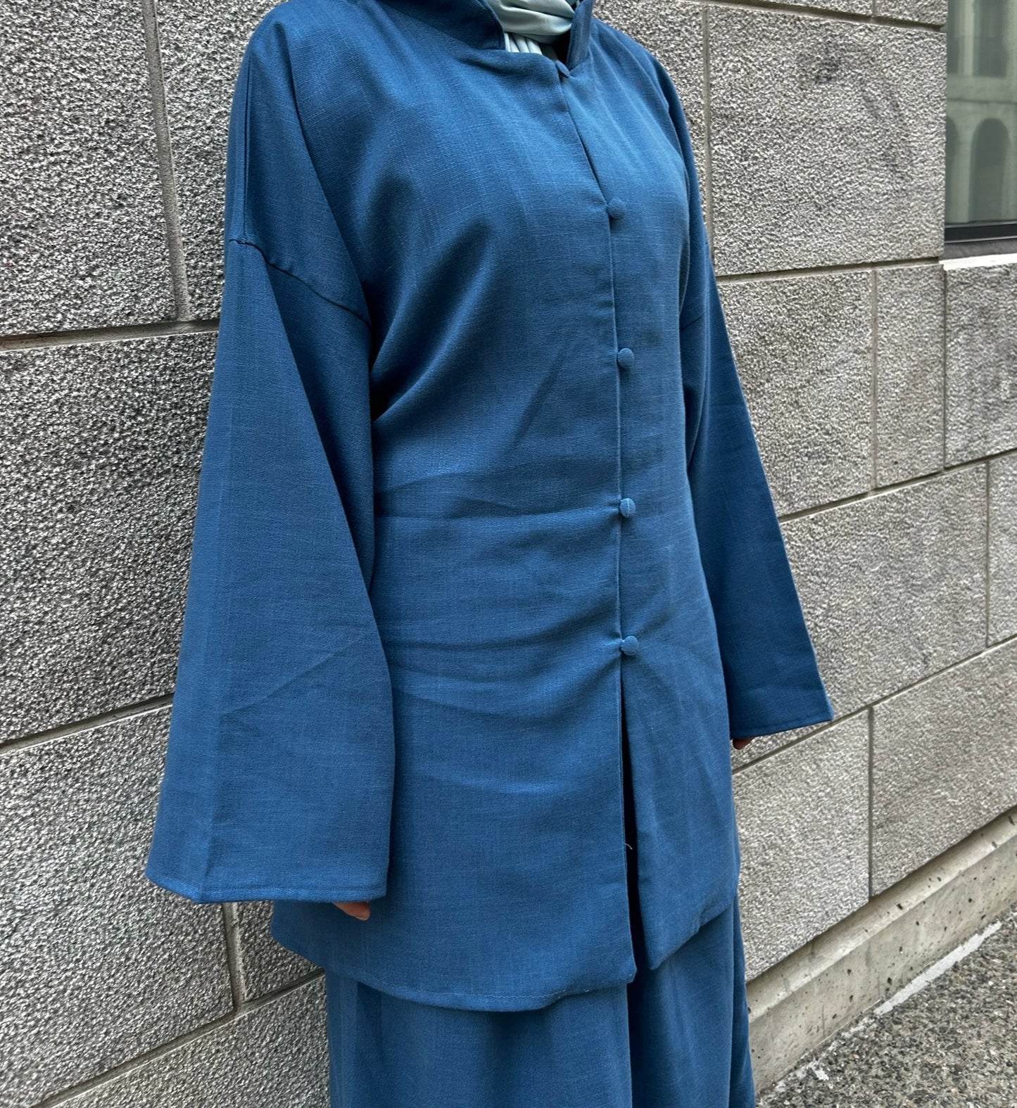Azur Buttoned Set