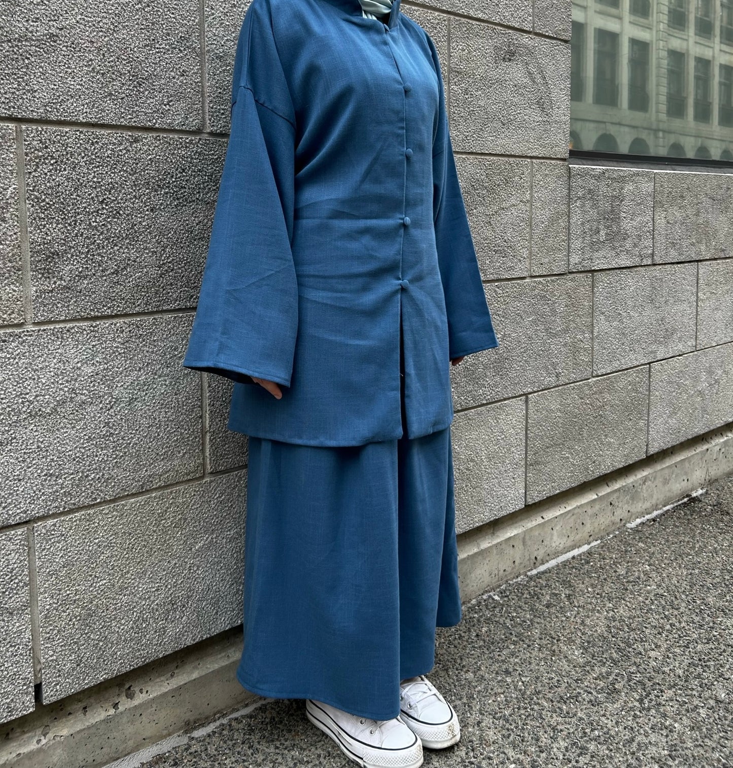 Azur Buttoned Set