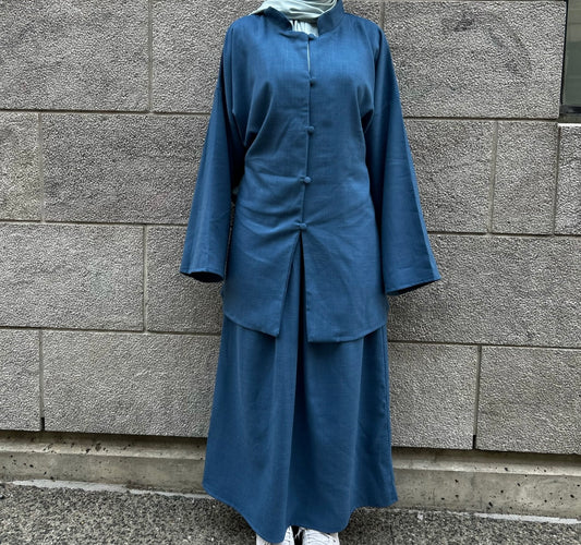 Azur Buttoned Set