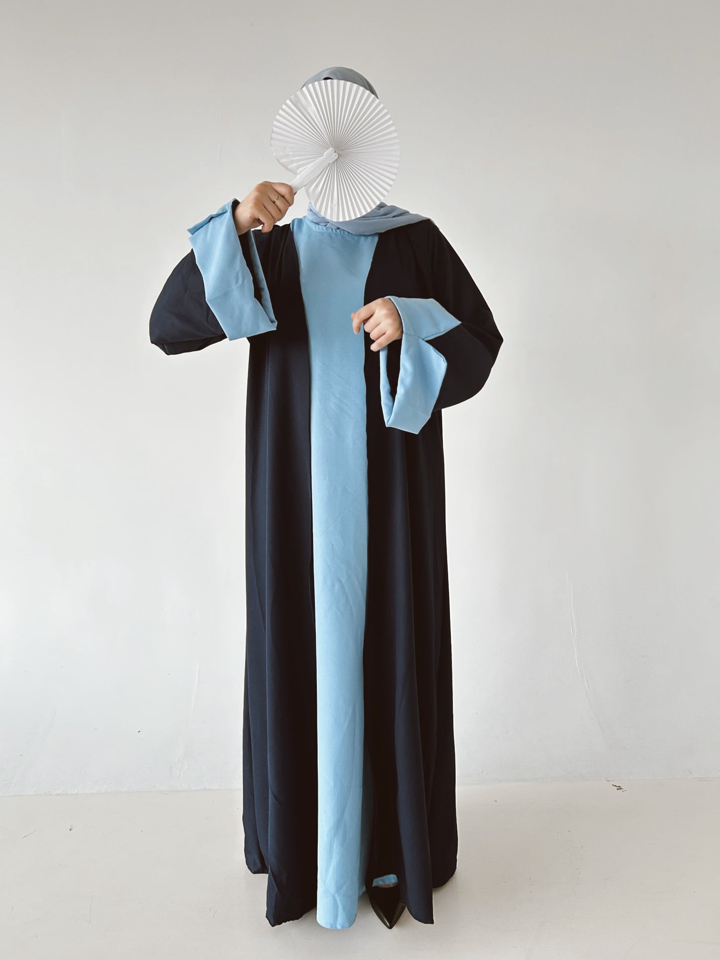 The Bicolor Marine Abaya