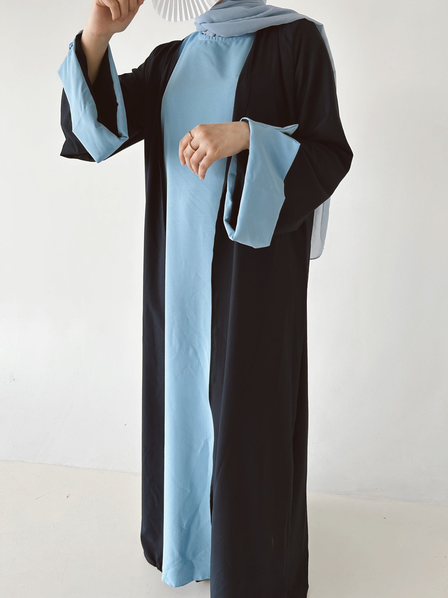 The Bicolor Marine Abaya